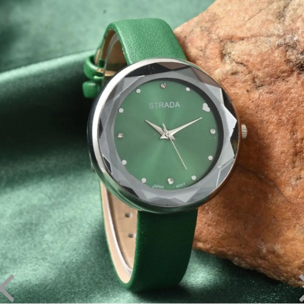 Ladies Green STRADA Quartz Watch